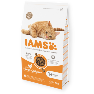IAMS Advanced Nutrition 1 Years droogvoer zonder granen met verse kip voor katten, 7,5 kg